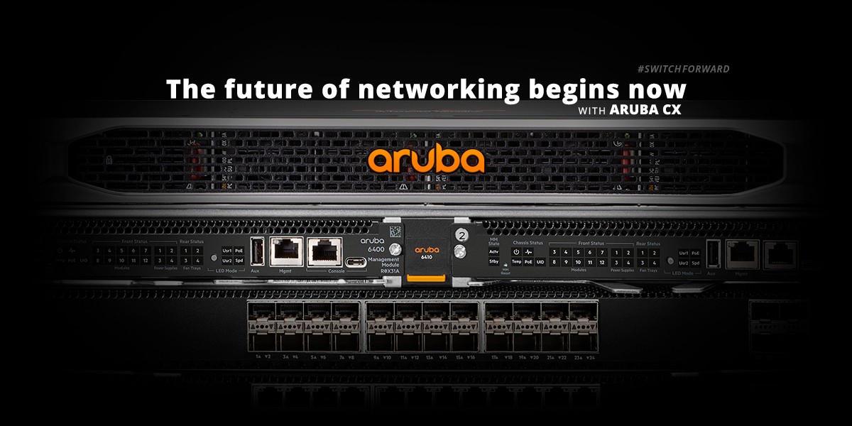 Webinář: Aruba 6xxx  - nové switche s ArubaOS CX, představení, srovnání